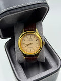 OMEGA Rounded Gold Vintage Automatic Watch For Men