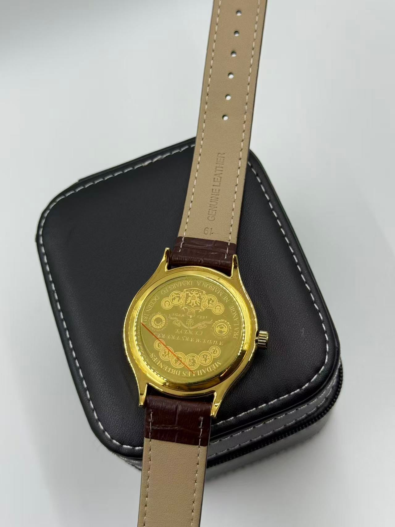 OMEGA Rounded Gold Vintage Automatic Watch For Men