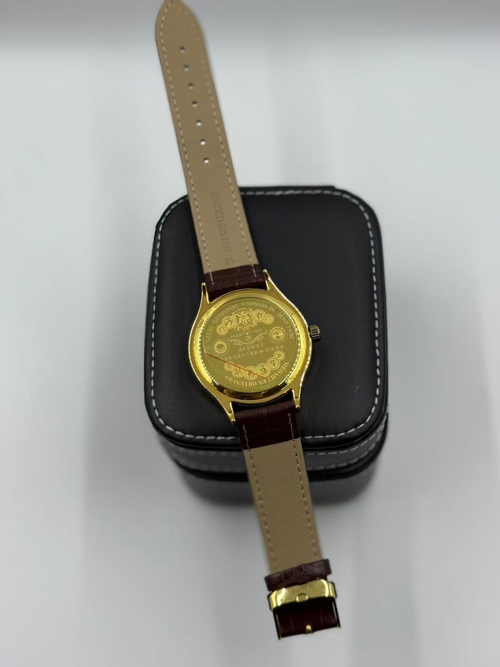 OMEGA Rounded Gold Vintage Automatic Watch For Men