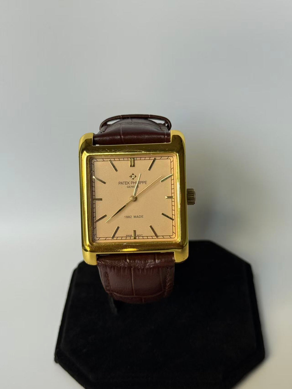 Square Gold Vintage Automatic Watch For Men