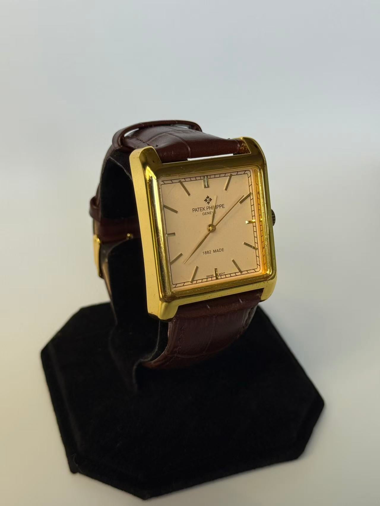 Square Gold Vintage Automatic Watch For Men