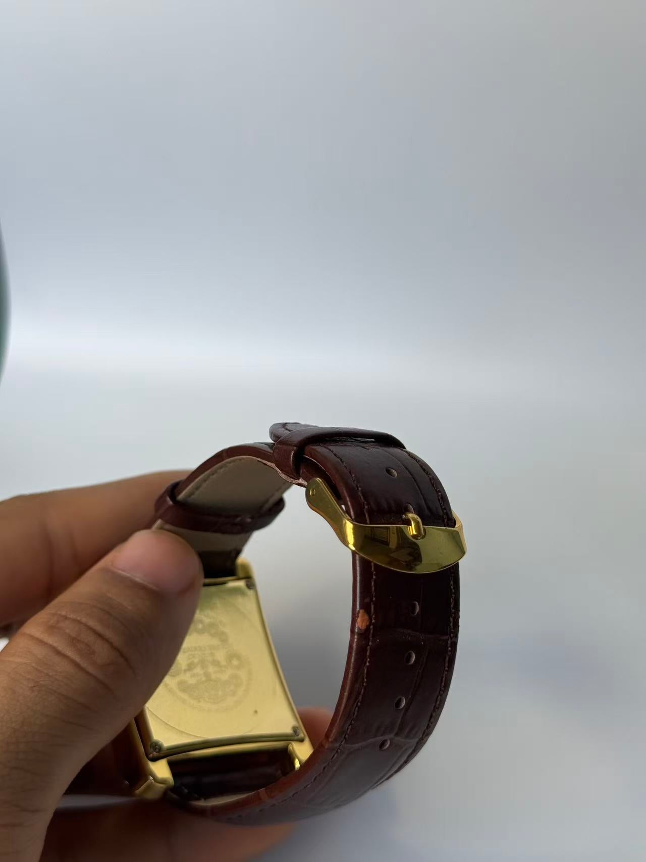 Square Gold Vintage Automatic Watch For Men