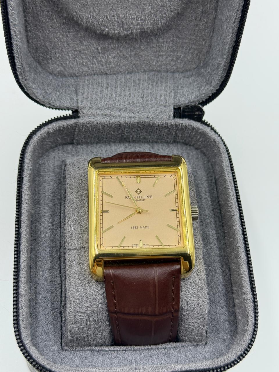 Square Gold Vintage Automatic Watch For Men