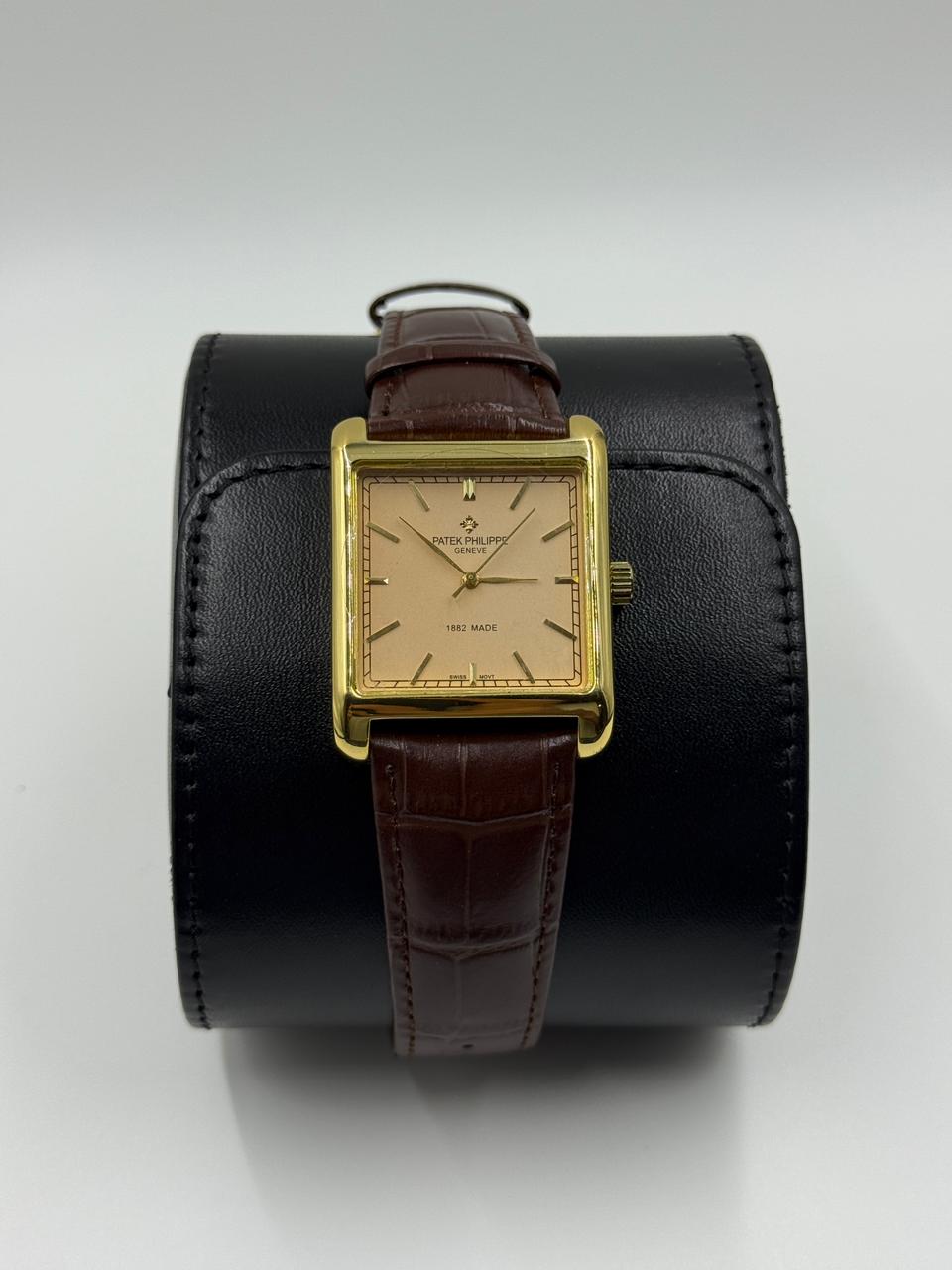 Square Gold Vintage Automatic Watch For Men