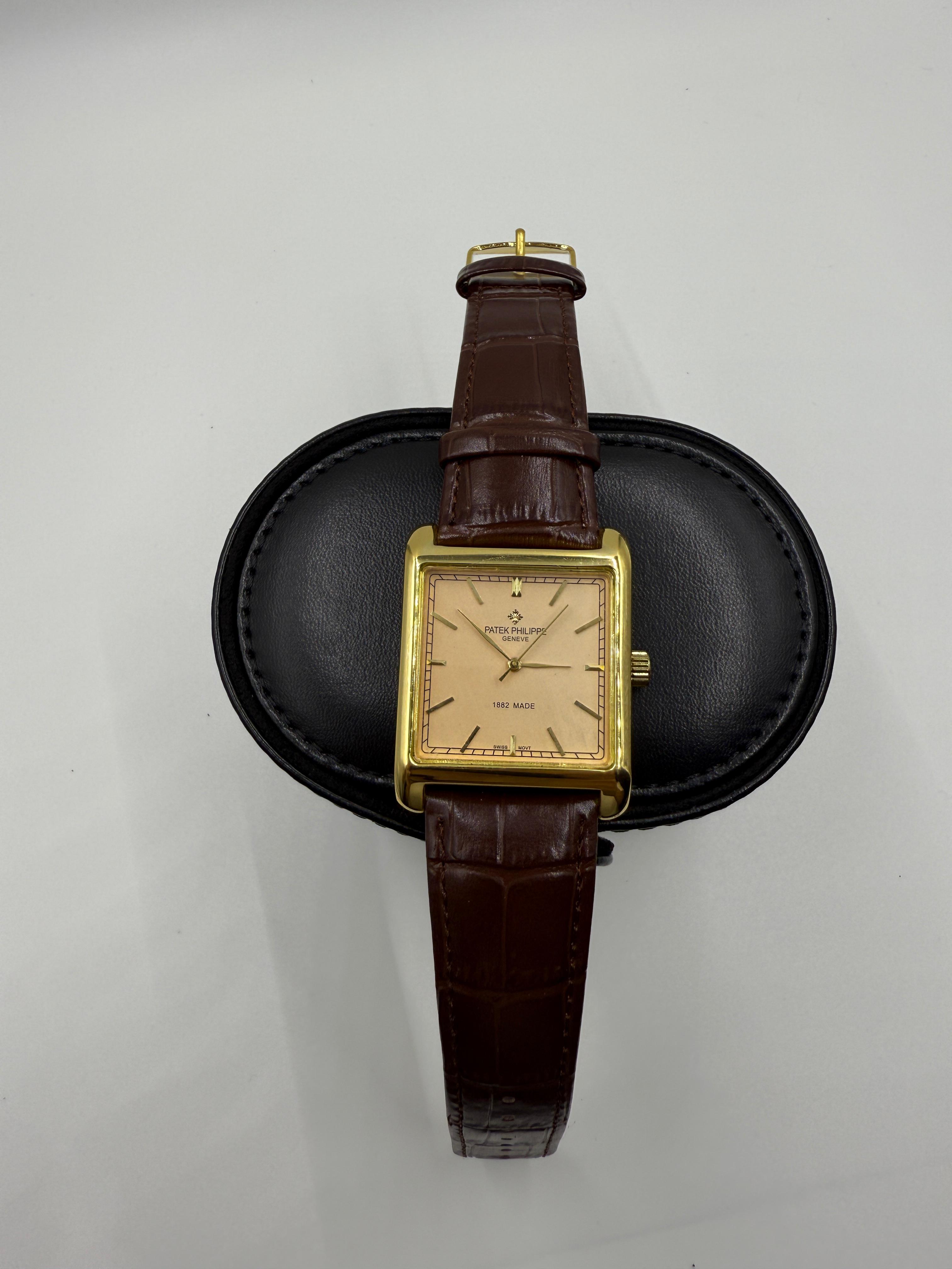 Square Gold Vintage Automatic Watch For Men