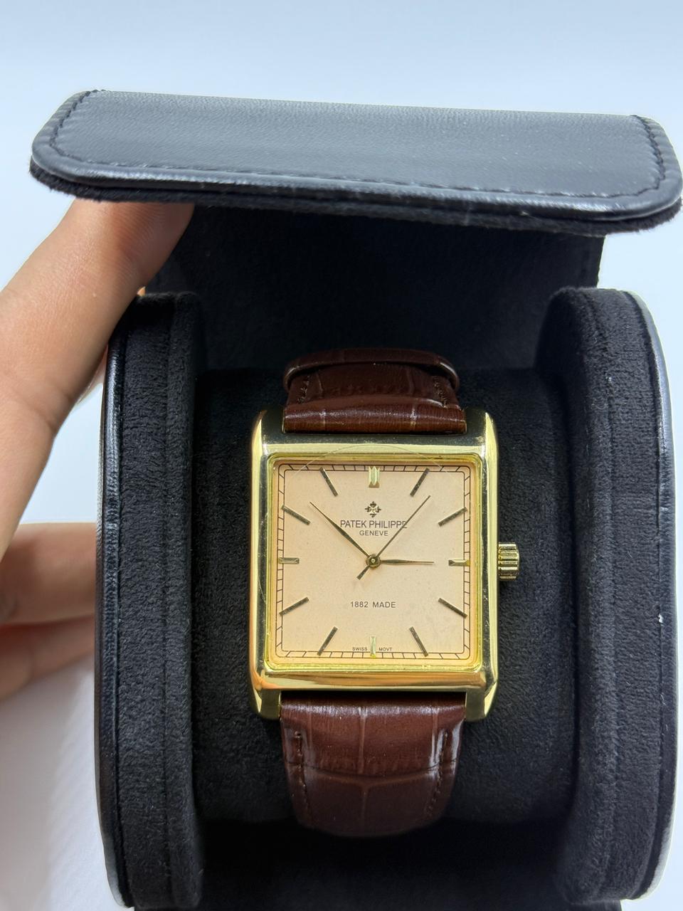 Square Gold Vintage Automatic Watch For Men